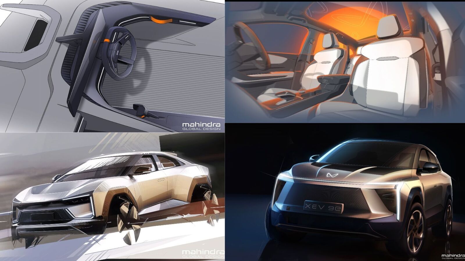 Mahindra BE 6e and XEV 9e design sketches surface ahead of launch. Here's a sneak peek