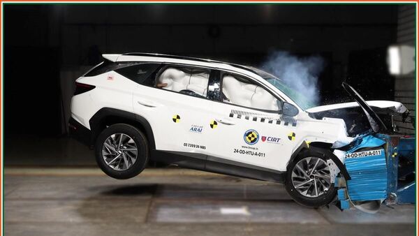 In Pics: Hyundai Tucson crash tested at Bharat NCAP, scores a 5-star rating