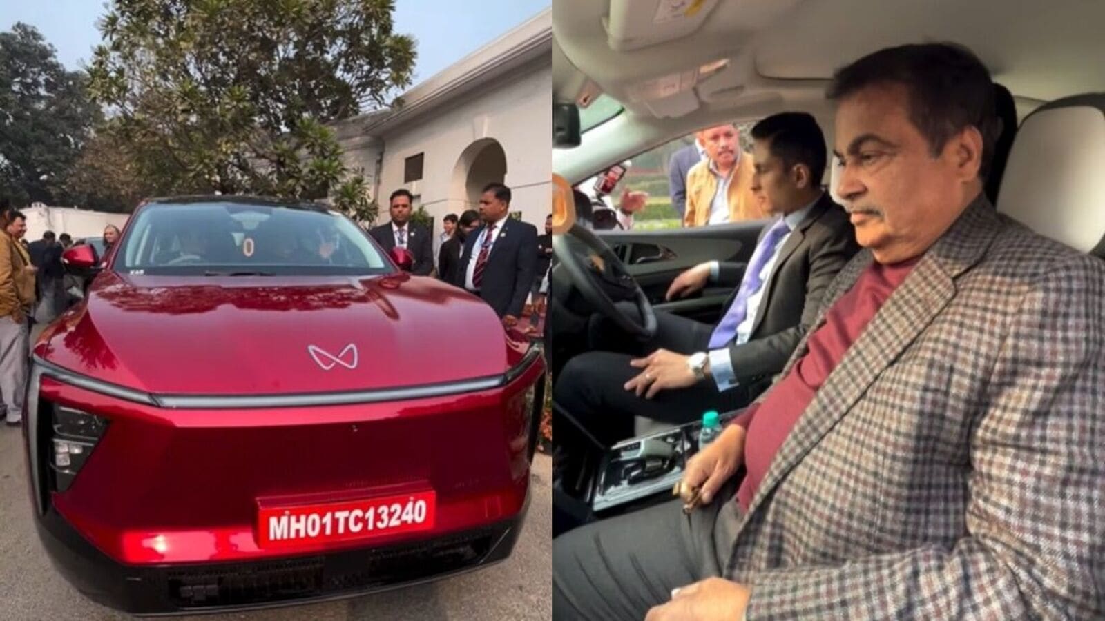 Nitin Gadkari checks out Mahindra BE 6 & XEV 9e e-SUVs, here's his ‘review’