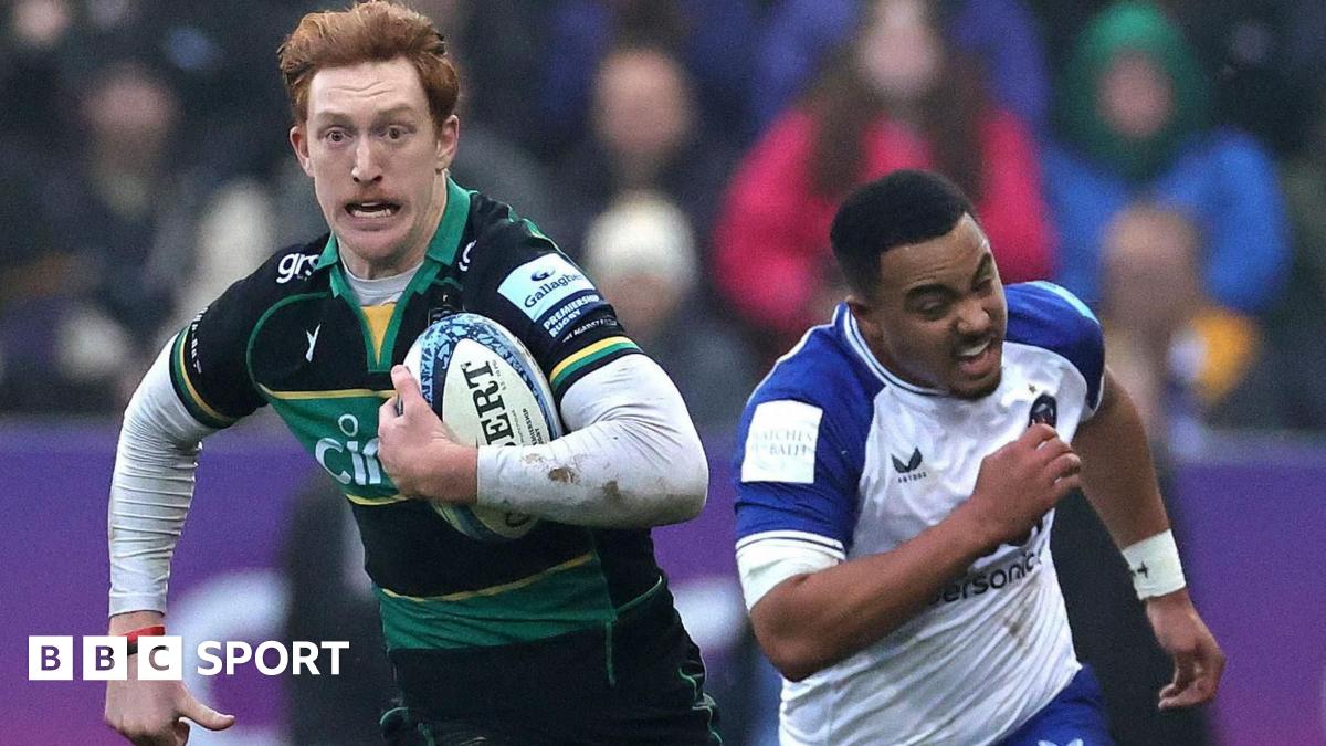 Northampton 35-34 Bath: Saints beat leaders Bath with last kick of the game