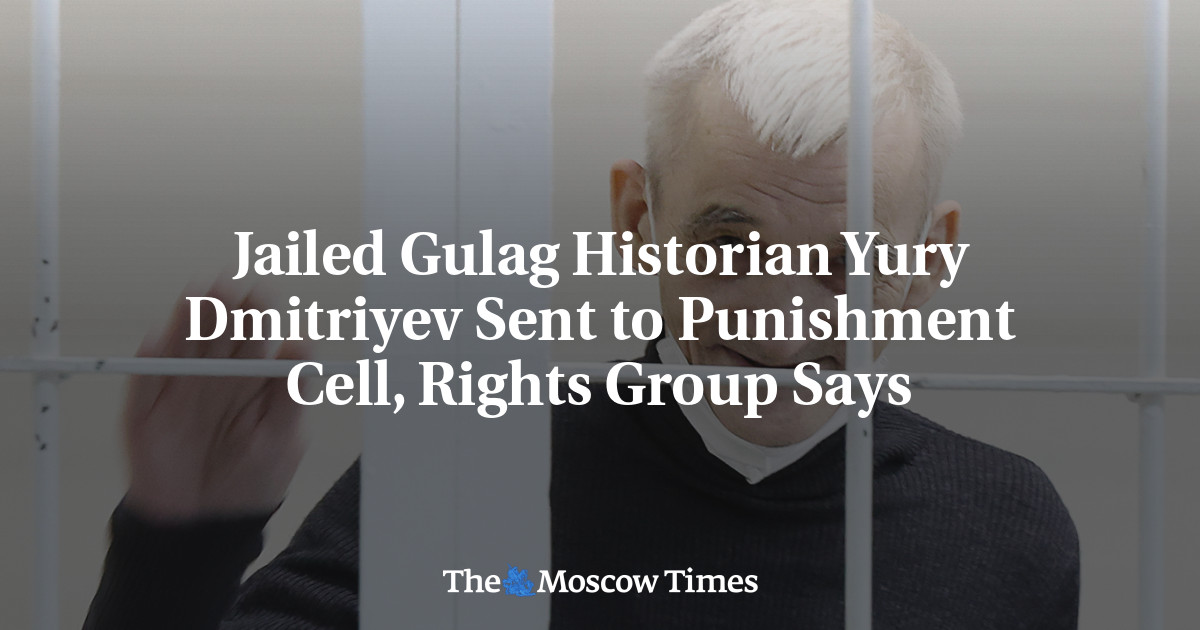 Jailed Gulag Historian Yury Dmitriyev Sent to Punishment Cell, Rights Group Says - The Moscow Times