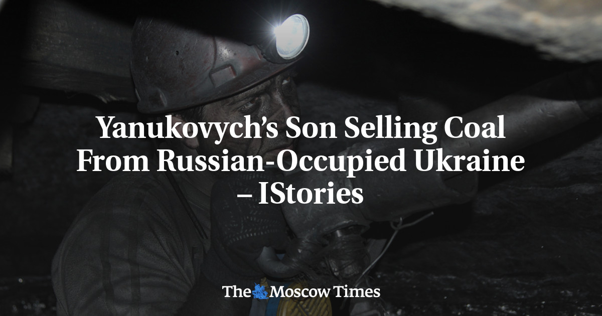 Yanukovych’s Son Selling Coal From Russian-Occupied Ukraine – IStories
 - The Moscow Times