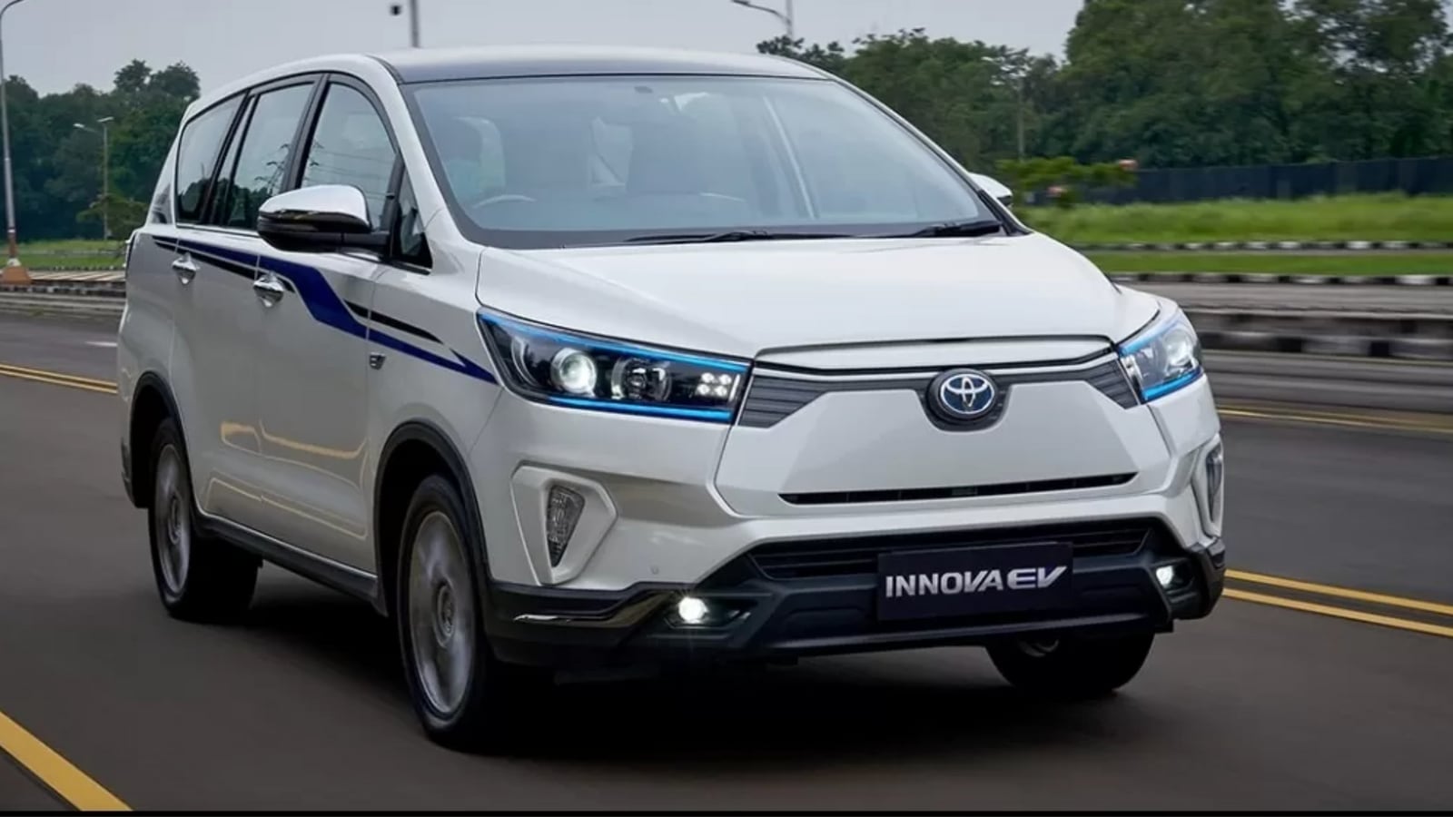 Toyota Innova MPV in electric avatar breaks cover. Check what it offers